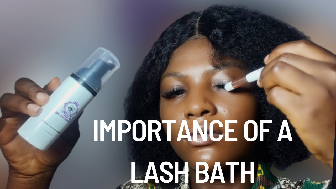 Why cleaning the eyelashes is important - YouTube