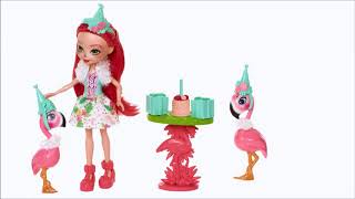 Smyths Toys - Enchantimals Let's Flamingle Birthday Party Play Set