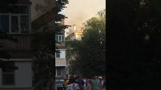 Пожар на Советской в Новочебоксарске
