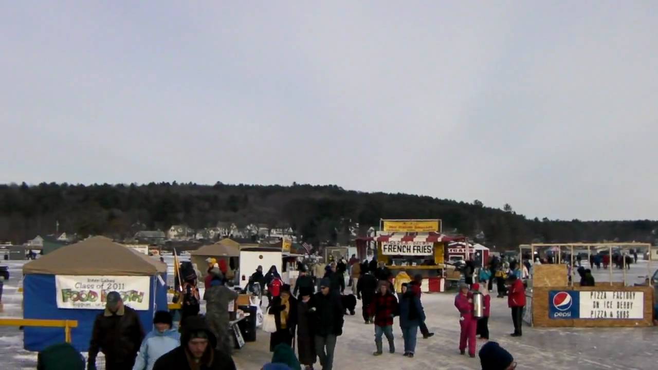 Lake Winnipesaukee Ice Fishing Derby Meredith, NH YouTube