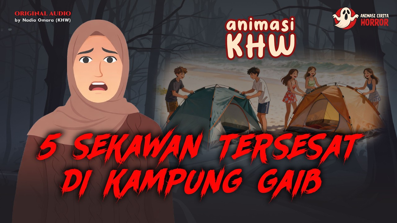 5 SEKAWAN TERSESAT DI KAMPUNG GAIB  - Animasi Cerita Horror
