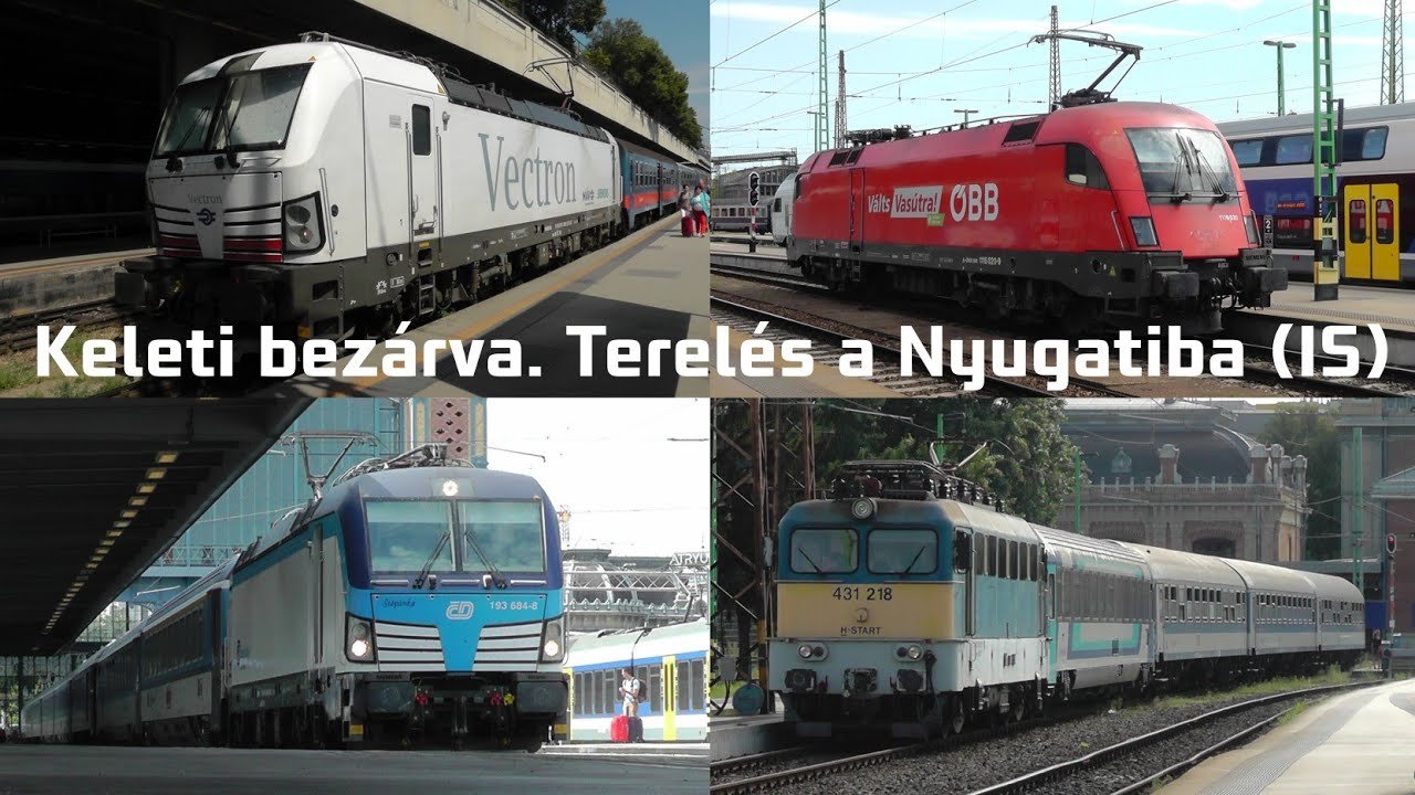 2025_08_28 Vonatok Budapest-Nyugati pályaudvaron avagy a krízishelyzet a Keleti bezárása miatt