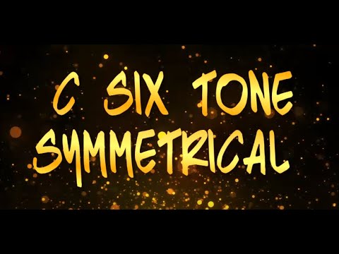 C six tone symmetrical scale guitar backing track
