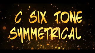 C six tone symmetrical scale guitar backing track
