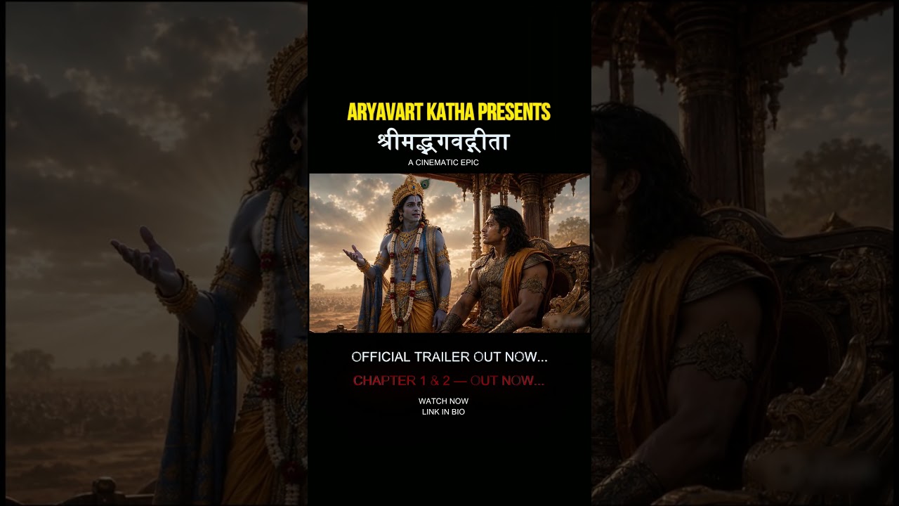 पहली बार! श्रीमद्भगवद्गीता का Hyper-Realistic Cinematic Experience  Official Trailer Out Now #Shorts poster