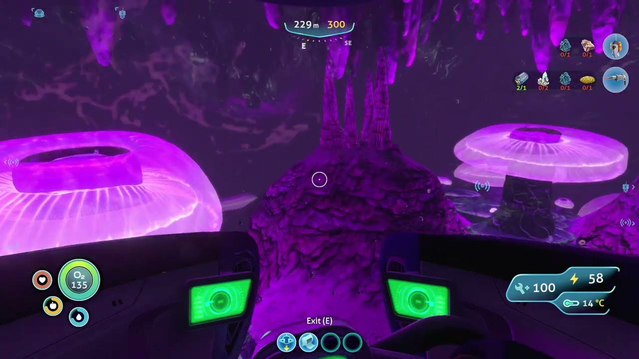 Subnautica One Life Challenge - 6 exploring the mushroom cave
