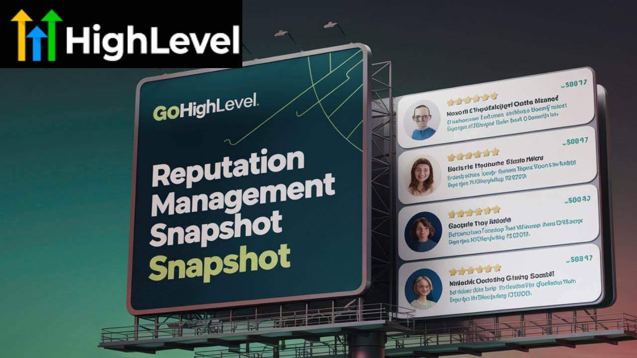 Gohighlevel Reputation Management Snapshot (4 star and 5 star Reviews only)