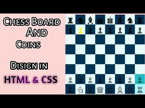 Chess Board & Coins Design in HTML & CSS | Bala GB - YouTube