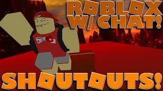 PLAYING ROBLOX WITH CHAT + Shoutouts/Chat Interaction