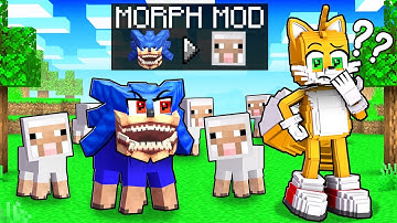 Sonic Uses MORPH MOD To CHEAT In Minecraft Hide and Seek!