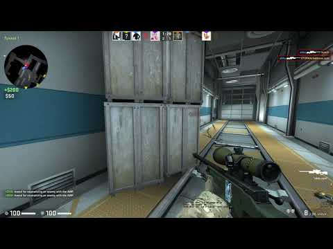 AMAZING CLIP WITH AWP! CS:GO Competitive - Train Vesta9 Obliu