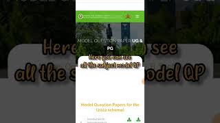 VTU Model Question Paper Download