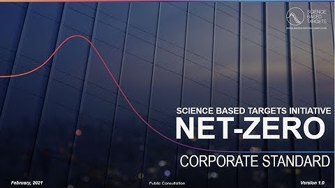 SBTi Net-Zero Public Consultation Explainers: Development Process and Public Consultation