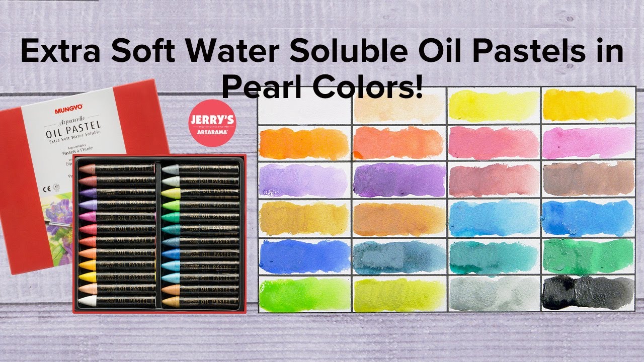 Unbox and Swatch - Mungyo Oil Pastel Water Soluble Pearl Set of 24