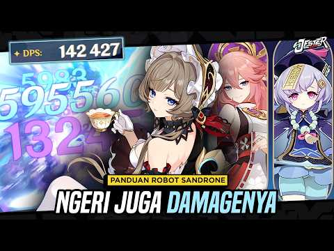 DAMAGENYA NGERI! Panduan Build Sandrone - Kit, Build, Team & Rotasi | Genshin Impact Indonesia