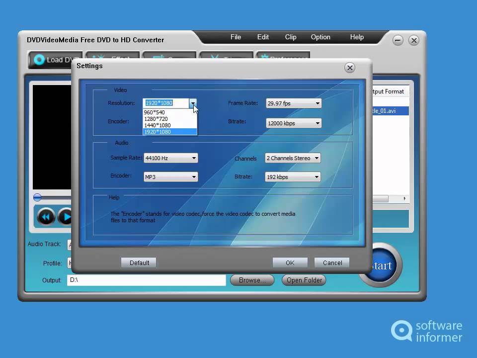 DVDVideoMedia Free DVD to HD Converter video demo YouTube