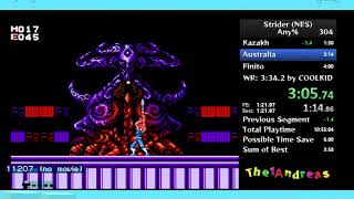 Strider NES Any% speedrun in 3:59 by The1Andreas