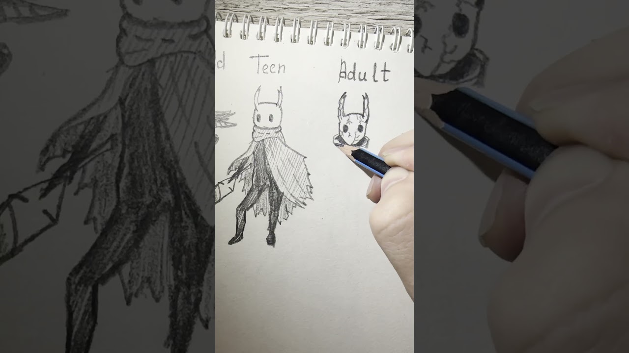 day 1 , hollow knight how to draw 