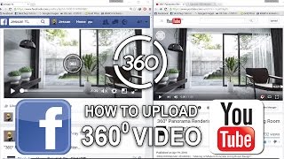 How to Upload 360 Video on Facebook & Youtube _ 360 Panorama Rendering Tutorial _ Part 3(FREE DOWNLOAD 3D MODEL & SETTING : 