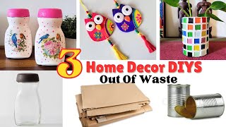 3 Amazing Ideas To Decorate Your Home | Out of Waste | DIY Ideas I Budget Friendly