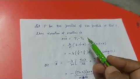 Horizontal Motion of Elastic Strings (Certain Problems) - Dr. Neelmani Gupta