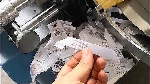 YS-3000 Printed label automatic hot cutting and mitre folding