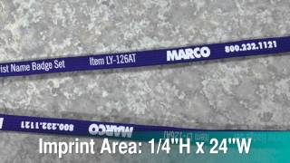 Promotional Lanyards - MARCO No-Twist Name Badge Combo