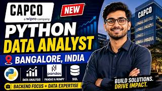 🚀 Capco (A Wipro Company) Python Data Analyst Hiring 2026 | Python | FastAPI | Django | Bengaluru