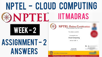 NPTEL: Cloud Computing Assignment 2 Answers | Week 2 Quiz Answers | Cloud Computing Week 2 Answers