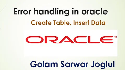 How to insert and retrive data on a table  using oracle SQL