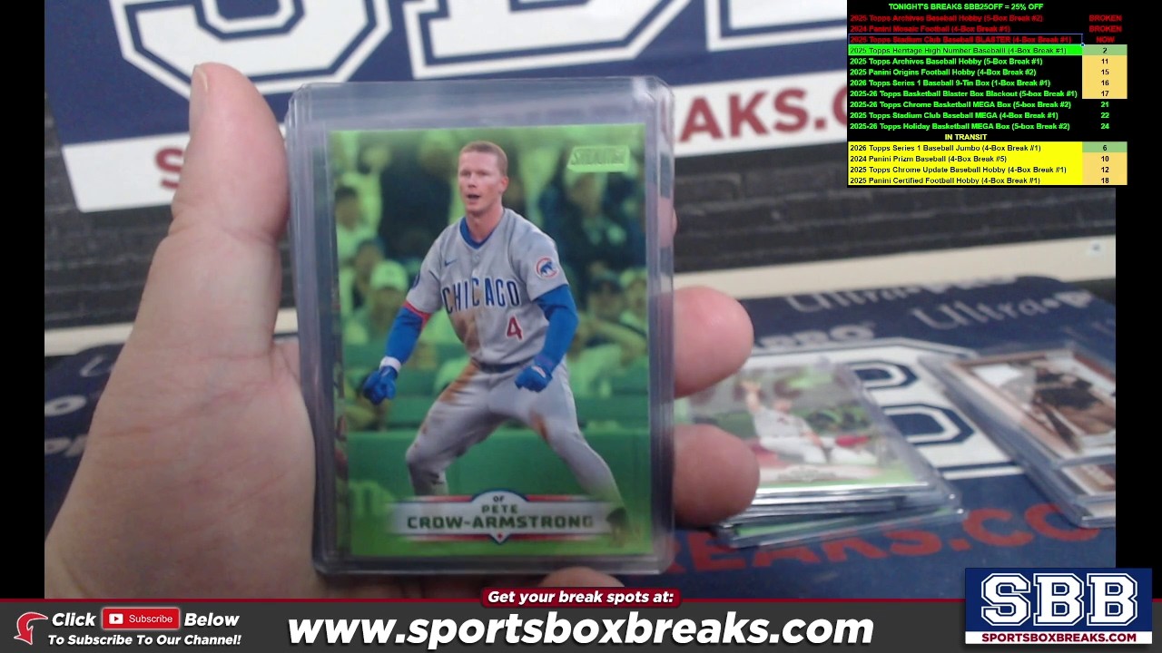 2025 Topps Stadium Club Baseball BLASTER (Choose Team - 4-Box Break #1) HIT RECAP
