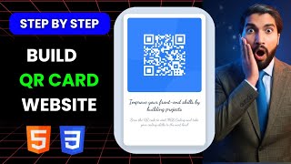 QR Code Card Using Pure HTML & CSS | No Flexbox | Beginner-Friendly HTML & CSS Project in Hindi