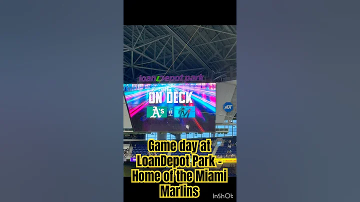 A fun day at the Miami Marlins baseball stadium, LoanDepot Park. Marlins played the A’s #marlins