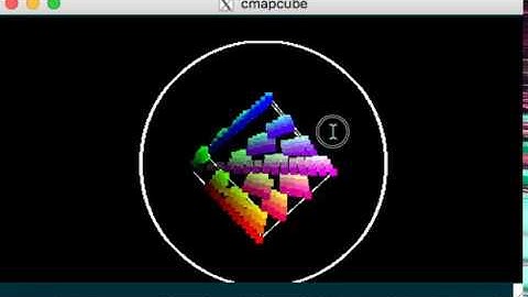 plan9port cmapcube on xterm with DEVDRAW=sixeldraw