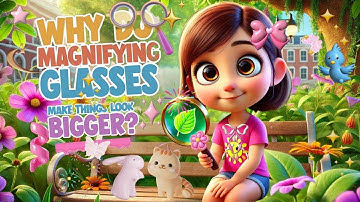 🔍 Why Do Magnifying Glasses Make Things Look Bigger? 🧪 Discover the Science! 🌟#kidslearning