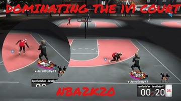 DOMINATING THE 1V1 COURT IN NBA 2K20/BREAKING ANKLES🤩