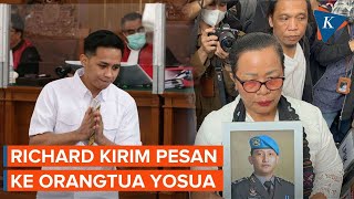 Pesan Richard Eliezer Kepada Orangtua Yosua