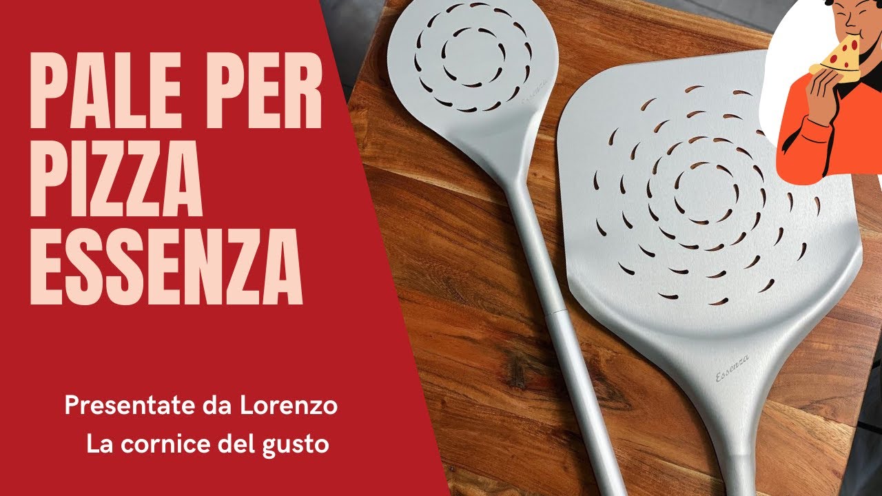 Pale per pizza Essenza presentate da Lorenzo della Cornice del Gusto -  Caratteristiche e utilizzo 