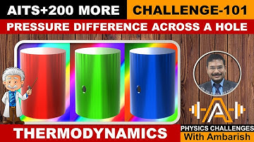 KINETIC THEORY| 200 MORE PUZZLING | AITS | PRESSURE DIFFERENCE ACROSS HOLE| JEE ADVANCED| IPHO |