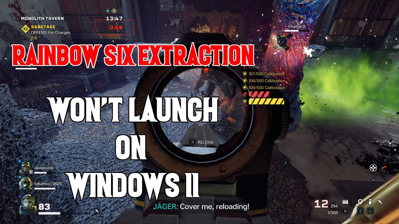 HOW TO FIX RAINBOW SIX EXTRACTION WON'T LAUNCH WINDOWS 11 ISSUE - YouTube