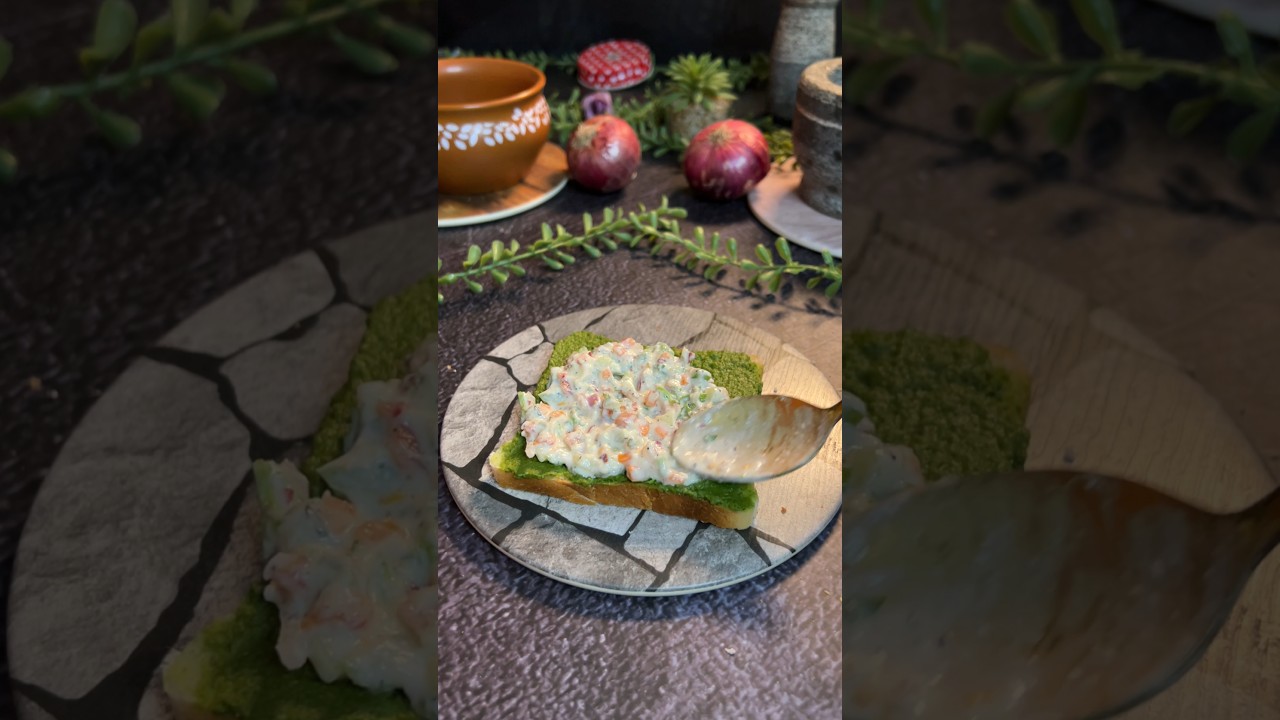 Super Easy Sandwich 🥪💜 #sandwich #sandwichrecipe #sandwiches #vegsandwich #snack #snacksrecipe #food