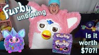 Furby is back! new version for 2023! Tie Dyed! Unboxing & 2 Furbies  Connected Interaction #furby 