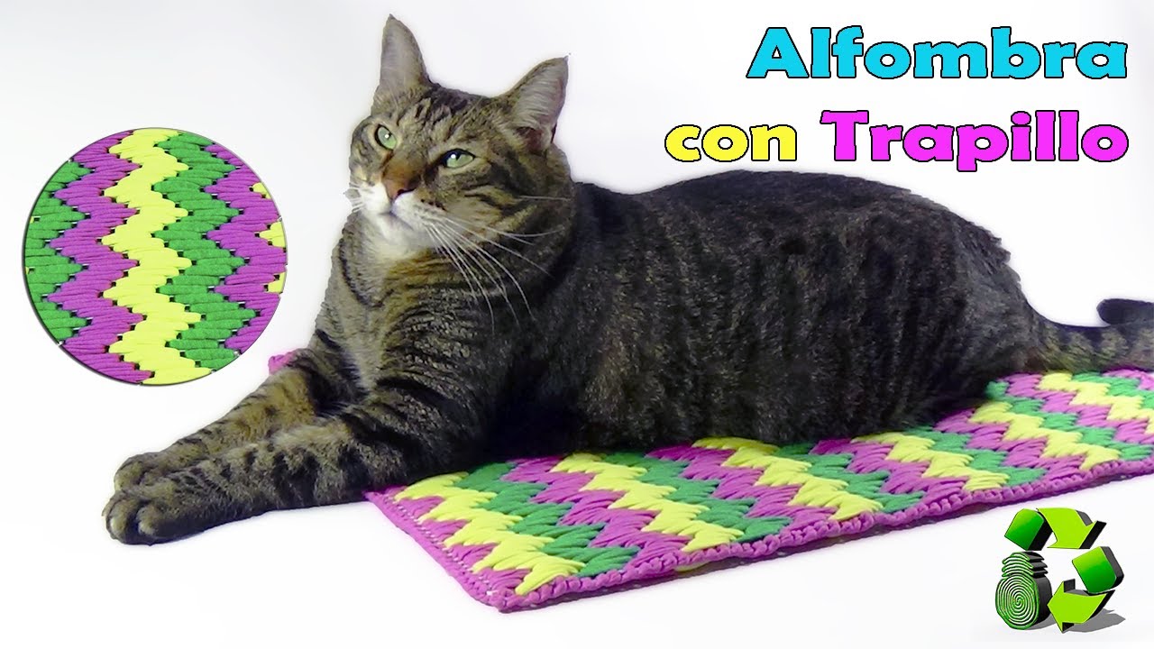 Como hacer Alfombra usando trapillo (Reciclaje) Ecobrisa