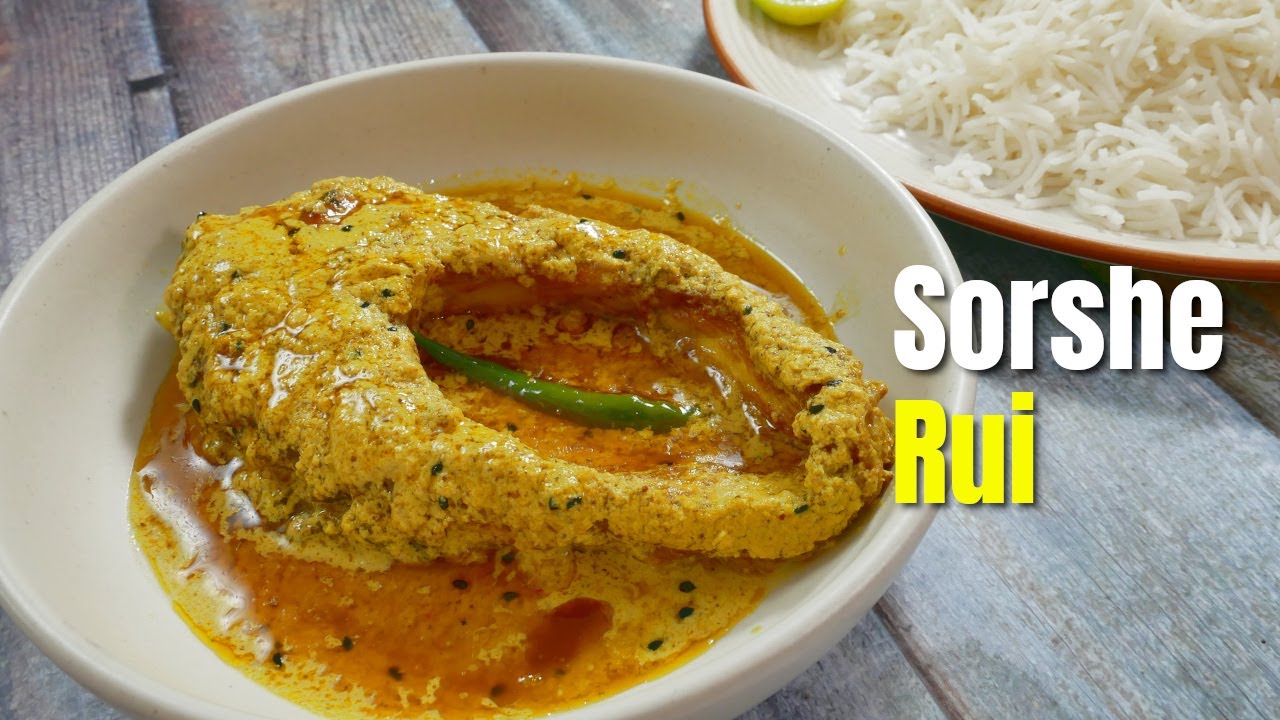 বাঙালির ভুরিভোজ, সর্ষে রুই / Sorshe Rui  - A DELICIOUS mustard fish curry / Recipe No. 210