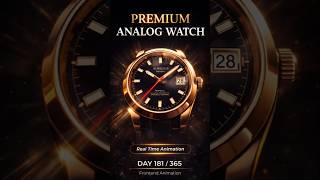 Analog Watch animation using HTML CSS and JS|#shorts #coding #programming #webdevelopment
