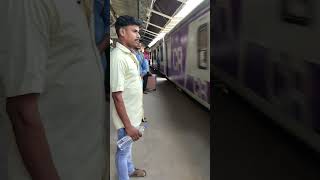 #trending Busy Day at Mumbai's Suburban Railway Station: Local Trains & Commuters#shortvideo #viral
