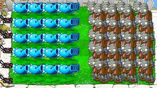 999 Морозных Горохострелов Vs 999 Зомби В Растения Против Зомби (Plants Vs Zombies)