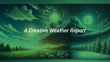 Creative Weather AI Report Generated by #ai and #chatgpt4 #chatgpt with #replit #nodejs #codinglife