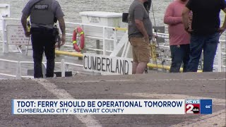 TDOT: Ferry should be operational Saturday