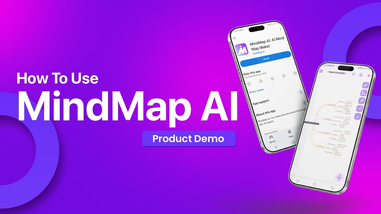 MindMap AI Mobile App Walkthrough | AI Mind Map Maker